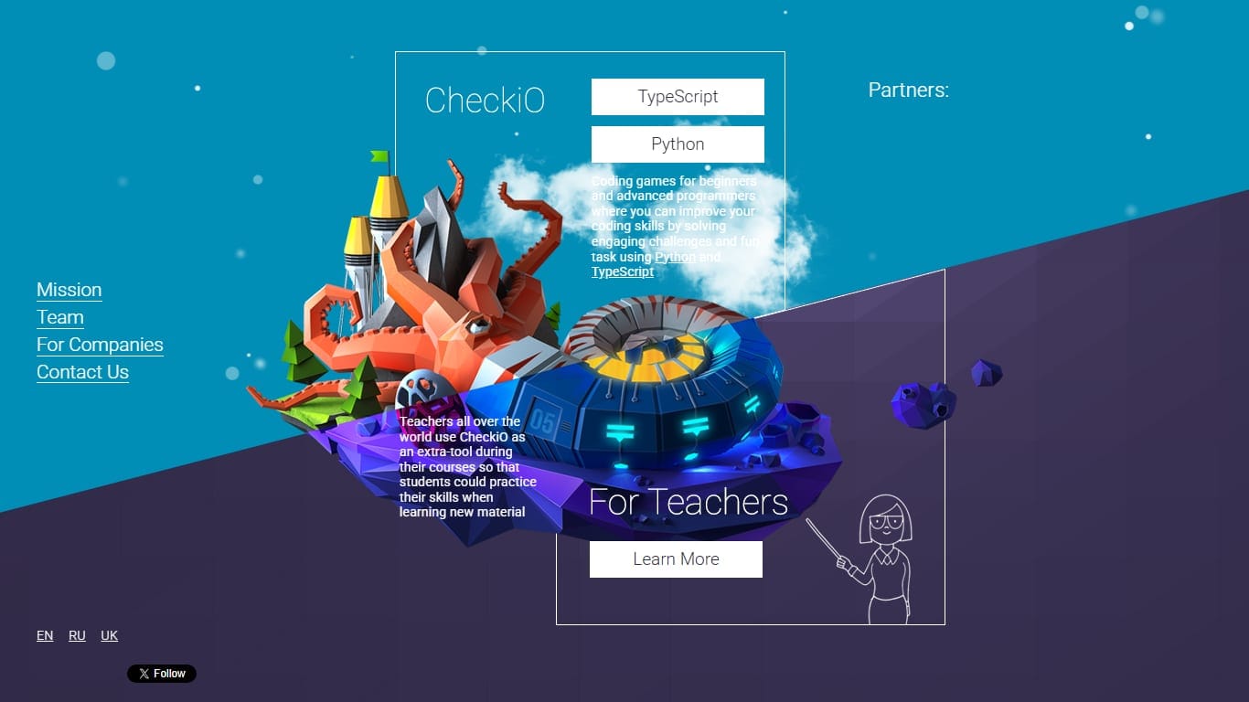 CheckiO — code puzzles programming game screenshot