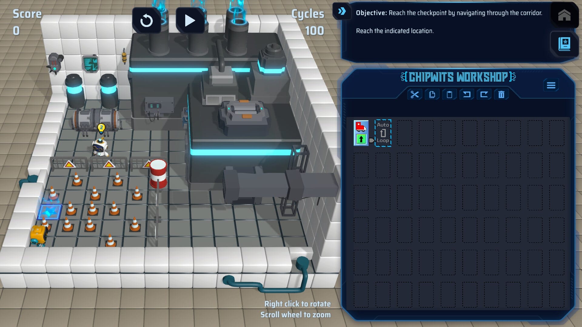 ChipWits — robot programming programming game screenshot