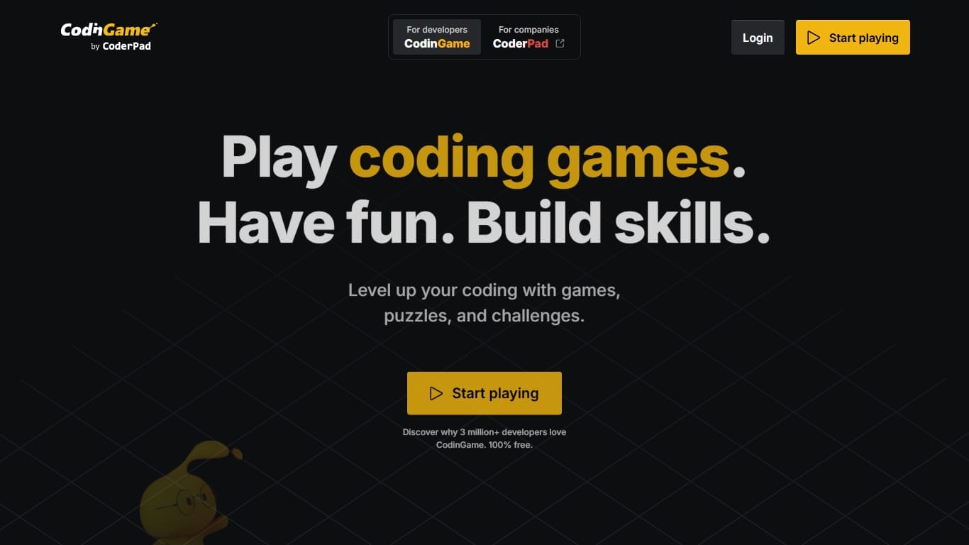 CodinGame — bot arena programming game screenshot