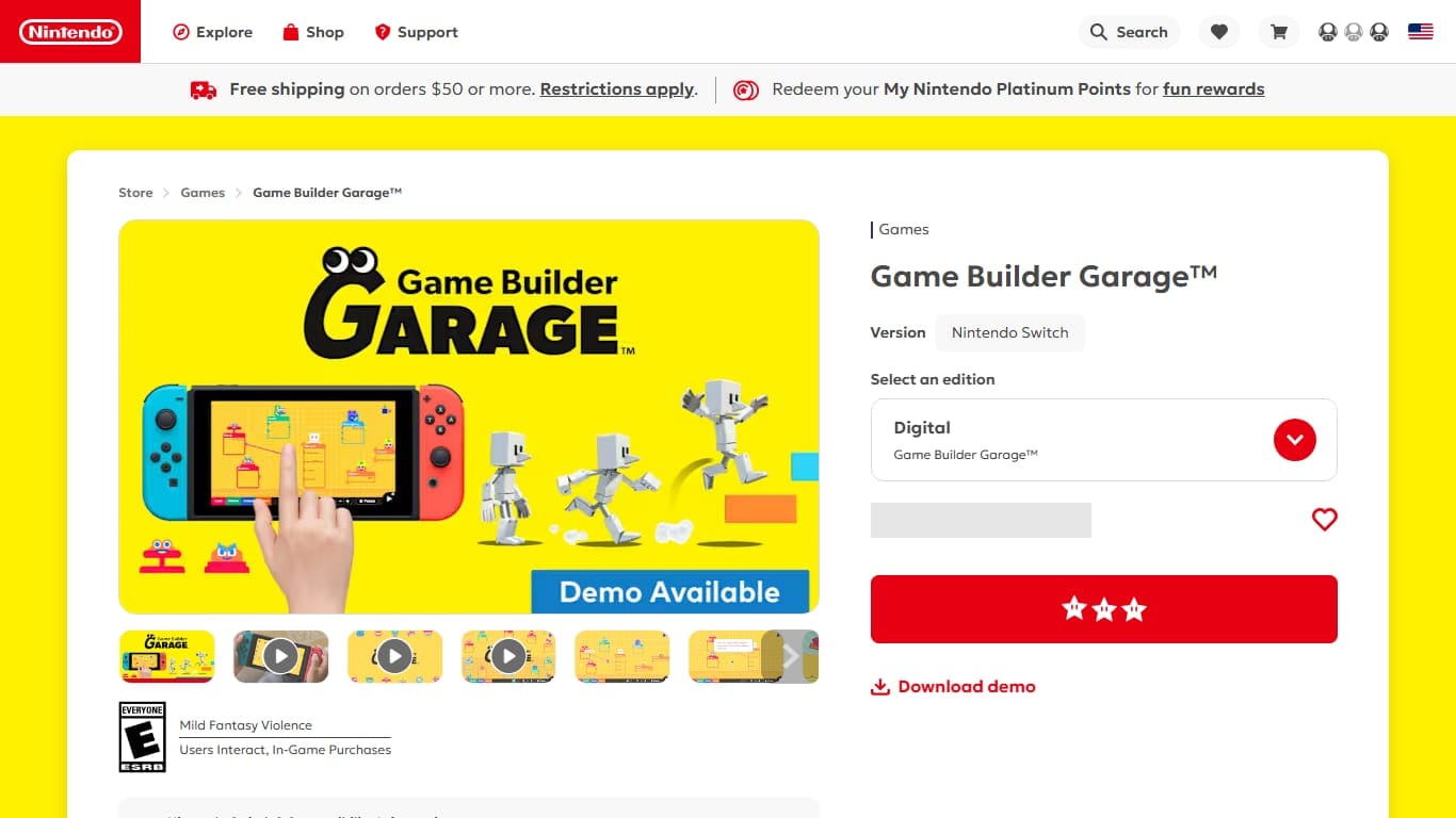 Game Builder Garage — learning programming game screenshot