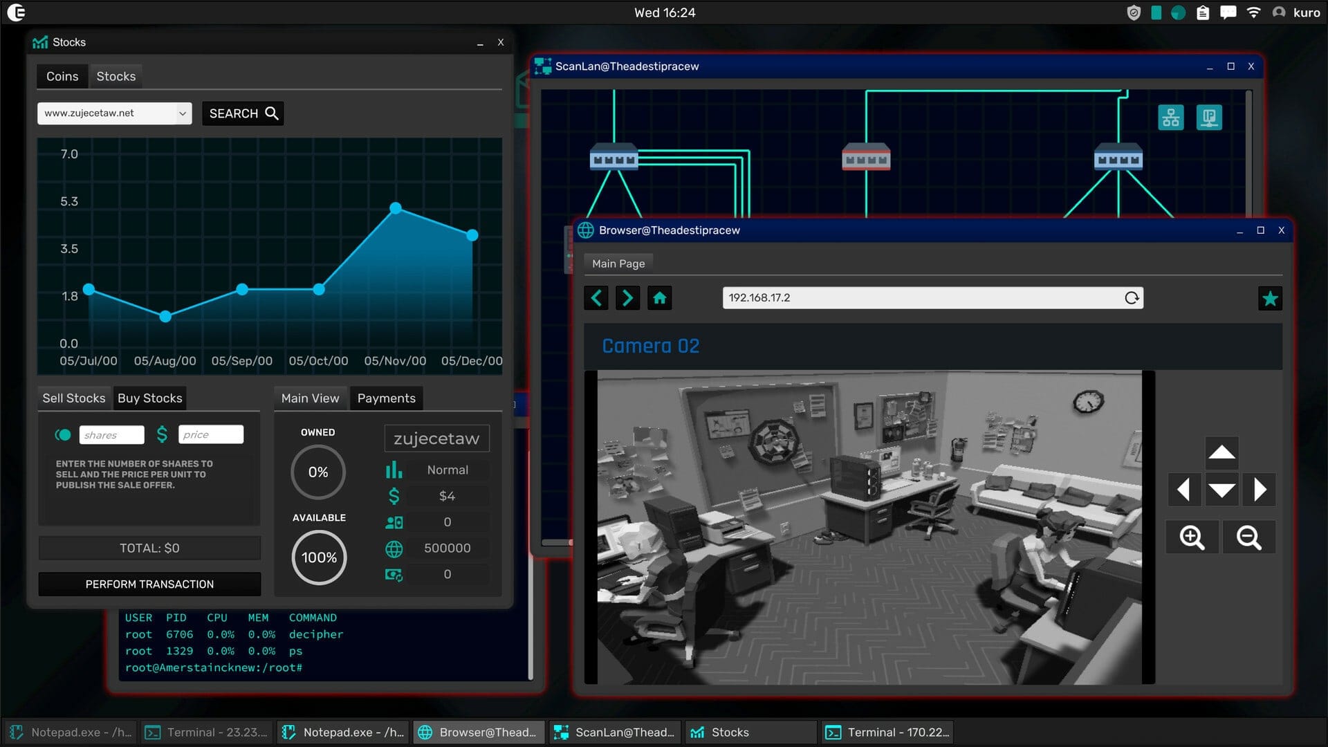 Grey Hack — hacking / terminal programming game screenshot 5