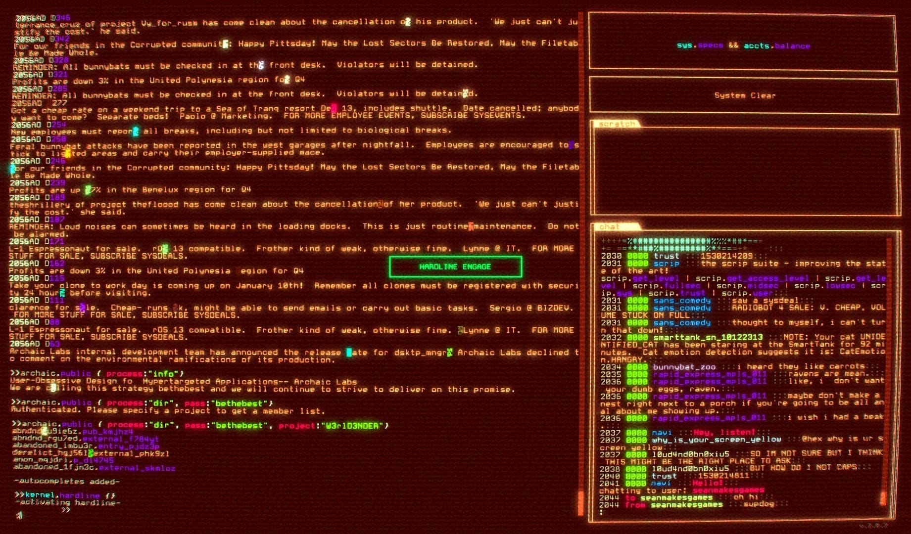 hackmud — hacking / terminal programming game screenshot 3