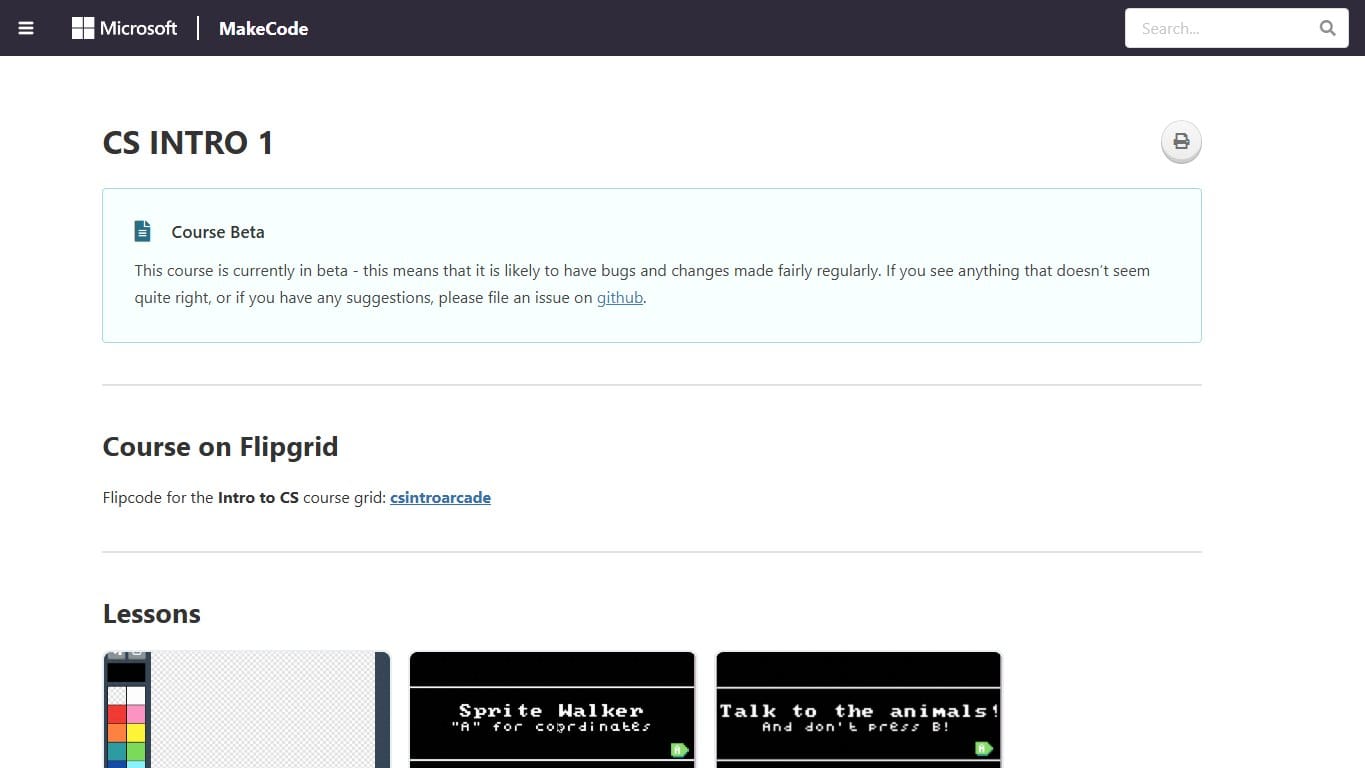 Microsoft MakeCode Arcade — game creation programming game screenshot