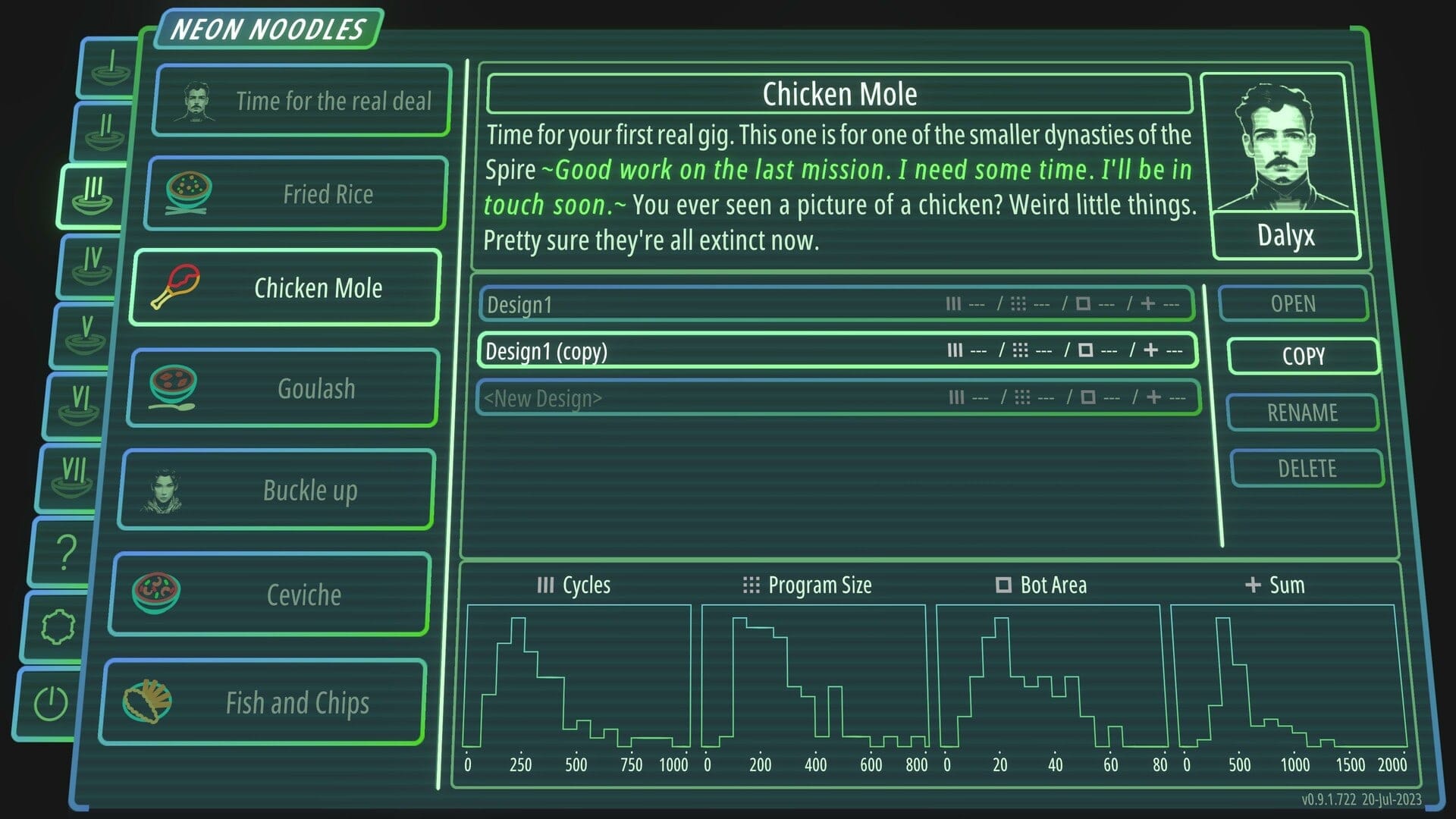 Neon Noodles — automation programming game screenshot 2