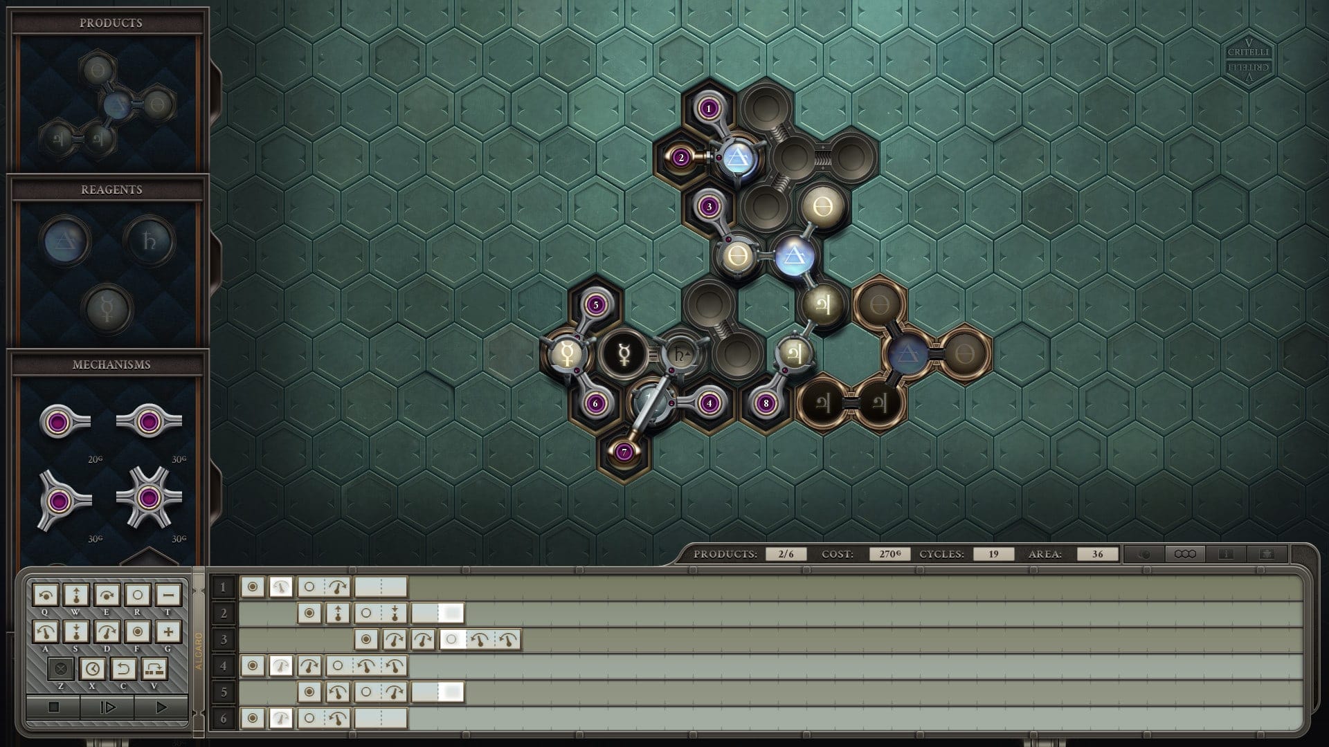 Opus Magnum — mechanical programming programming game screenshot 2