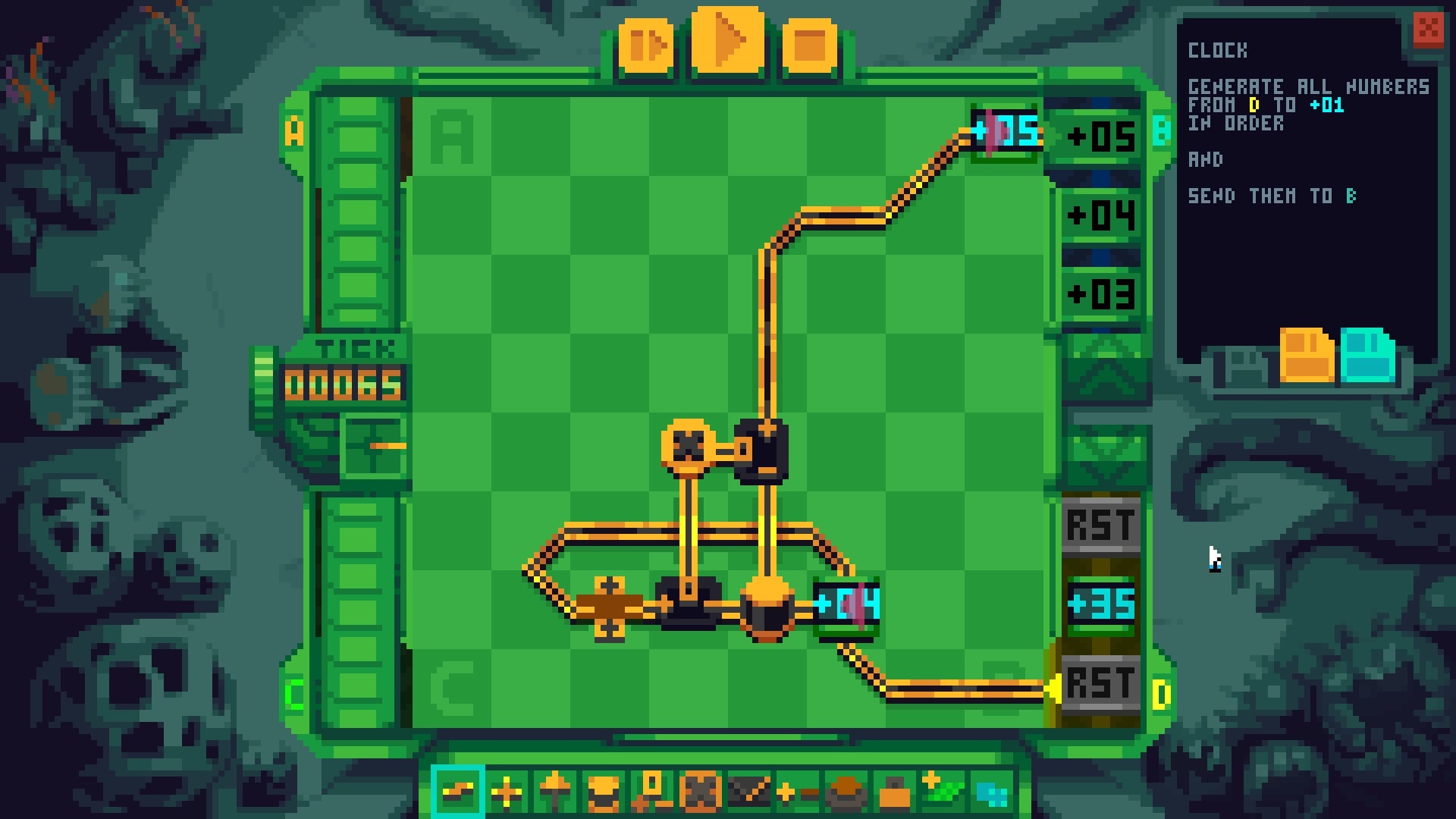 Prime Mover — circuit / hardware programming game screenshot