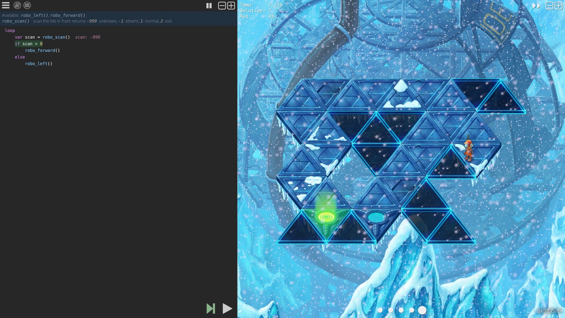 Robo Instructus — robot programming programming game screenshot