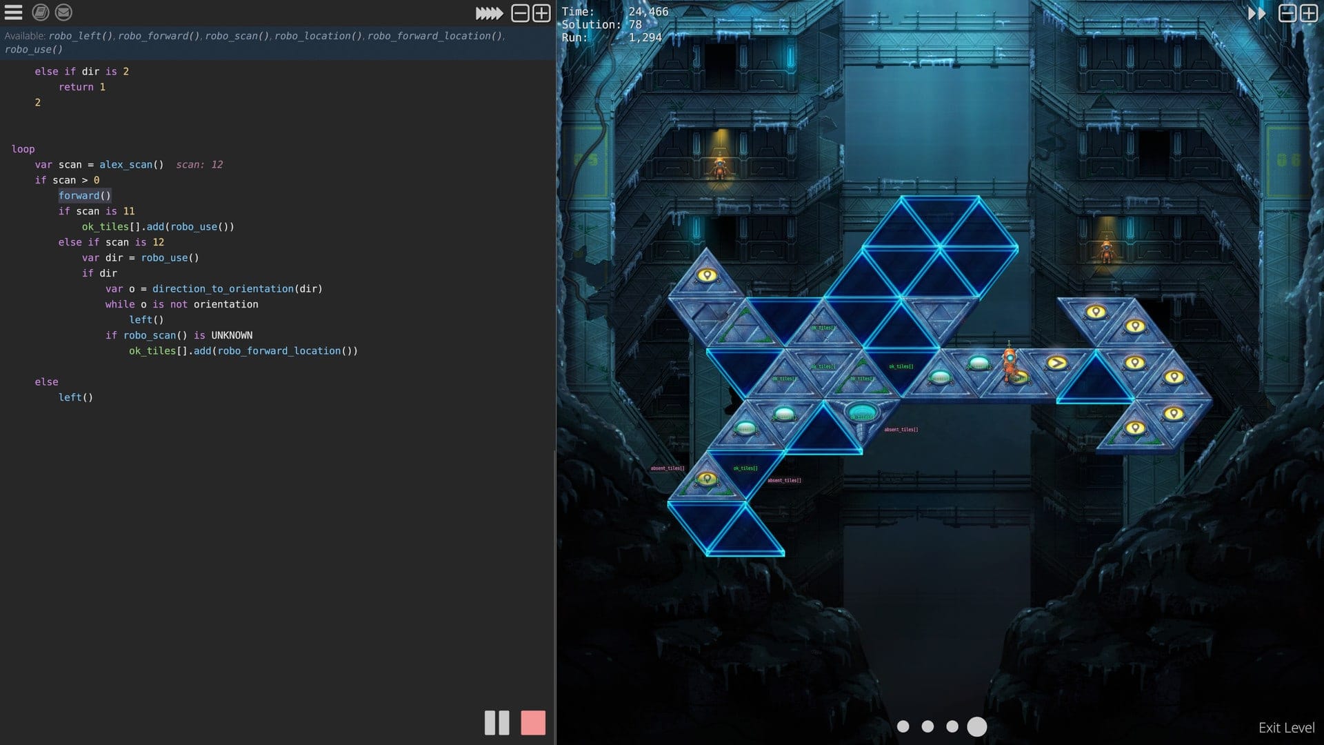 Robo Instructus — robot programming programming game screenshot 5