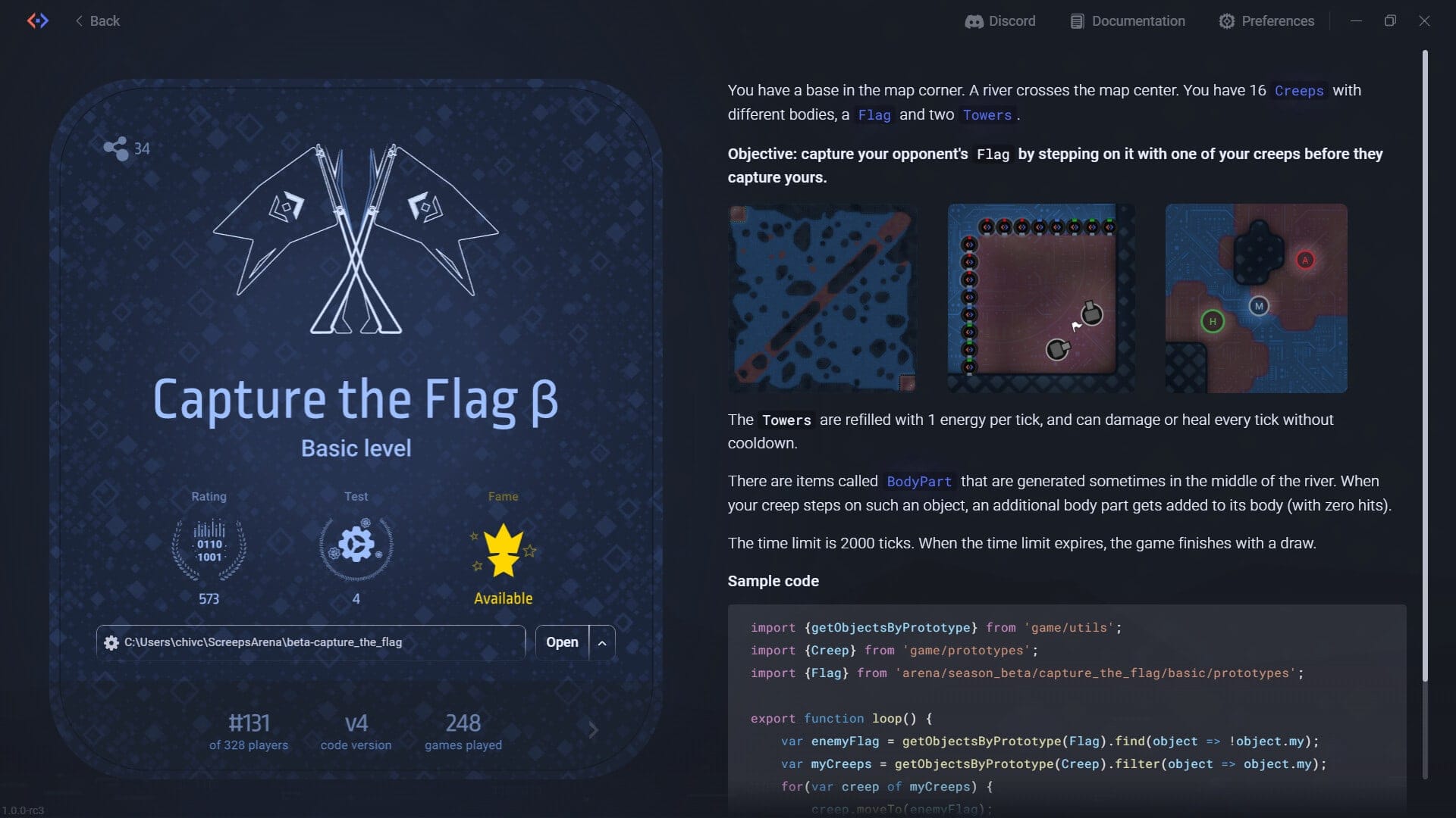 Screeps: Arena — bot arena programming game screenshot 3