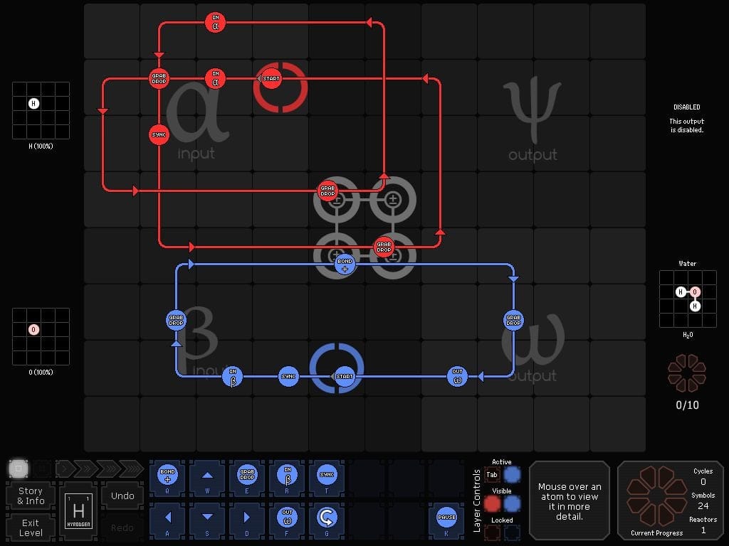 SpaceChem — visual puzzle programming game screenshot 2